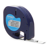 Dymo LT Plastic 12mm x 4m White Label