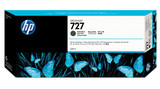 Genuine HP 727 Matte Black Ink Cartridge, HP logo, blue butterflies design on black packaging.