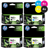 HP 965XL Original Ink Cartridge Value Pack - Includes: [4 x Black, Cyan, Magenta, Yellow]