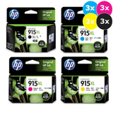 HP 915XL High Yield Bundle Packs x 3  - Buy Online