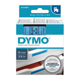 Dymo D1 Black on Blue 19mmx7m Tape