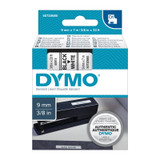 Dymo D1 Black on White 9mm x7m Tape