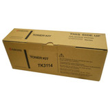 Kyocera TK-3114 Black Toner Cartridge box, genuine Kyocera packaging for printer supplies, TK3114 model.