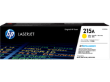 HP Genuine 215A Yellow Toner Cartridge, LaserJet printer supplies, HP brand, yellow color, original packaging.