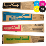 Kyocera TK-899 Toner Cartridges Value Pack - Includes: [1 x Black, Cyan, Magenta, Yellow]