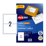 Avery IP Label Wht L7168 2Up Pk10