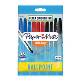 Paper Mate inkjoy100STBall Point Assorted Packet of 10 Box of 12