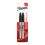 Sharpie Permanent Marker FP Black Pack of 2 Box of 6