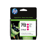 Genuine HP 712 Magenta DesignJet Ink Cartridge 29ml 3 Pack