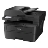 Brother L2880DW Multifunction Laser Printer, black, with open top and paper tray, Brother logo visible.