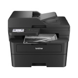 Brother L2880DW Multifunction Laser Printer, black, with paper tray and Brother logo visible clearly.
