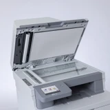 Brother L8390CDW Multifunction Centre Laser Printer, gray, open top panel, control panel visible, no paper inside.