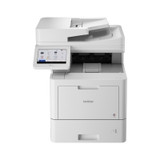 Brother L9630CDN Multifunction Centre Laser Printer, white, with control panel and open top tray visible.