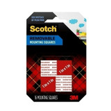 Scotch Mount Squares - Pack of 16 - Box of 6 | Adhesive Mounting Squares