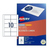 Avery Business Card L7415 10UP Pack of 10 - Premium Quality Business Cards