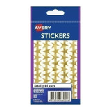 Avery Small Star Sticker Gold - Pack of 10 - Premium Quality and Durable