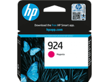 Genuine HP 924 Magenta Ink Cartridge, HP brand, magenta color, product number 924 visible.