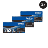 Brother TN2530XL Toner Cartridge - Includes [3 x Black]