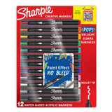 Sharpie Creative Marker Bullet Assorted Pack 12