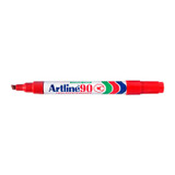 Artline 109002 Permanent Marker, red, Genuine Office Supply, with white and multicolor label.