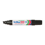 Artline 110001 Permanent Marker, black, genuine office supply, featuring colorful label and durable tip.