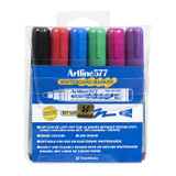 Artline 577 Whiteboard Marker Assorted (Wallet of 6)