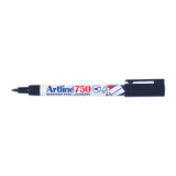 Artline 750 Laundry Marker 0.7mm Bullet Black (Box of 12)
