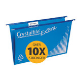 Crystalfile Complete PP Suspension Files Foolscap Blue (Pack of 20)
