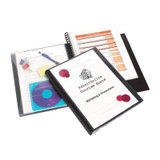 Marbig Pro Refillable Display Book 20 Pocket with Wallet Black