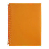 Marbig Refillable Display Book 20 Pocket Trnslcnt Orange (Box of 12)