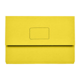 Marbig Slimpick Foolscap Document Wallet Yellow