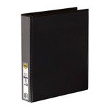 Marbig Clearview A4 38mm 2D black binder, genuine product with label and barcode visible.