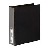 Marbig Clearview Insert Binder A4 50mm 3D Black Genuine binder standing upright with label visible.