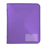 Marbig Zipper Binder with Tech Case 25mm 2 D-Ring Purple