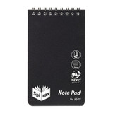 Spirax P541 Polyethylene Notebook, 96 pages, top open, pack of 5, black color, PEFC certified.