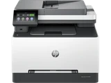 HP LaserJet Pro 3301fdw Colour MFP printer with touchscreen display and HP logo on front panel.