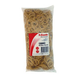 Esselte Size 16 Rubber Bands 500g pack, brown rubber bands in clear plastic packaging, Genuine Office Supply.