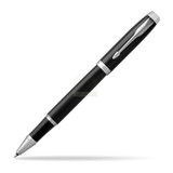 Parker IM Rollerball Pen - Black Lacquer, Chrome Trim with Gift Box