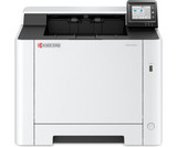 Kyocera PA2600CX Clr Laser printer, white and black, with small LCD screen and red logo.