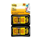 Post-It Sign Here Flags Yellow 25 x 43mm (Pack of 2, Box of 6)