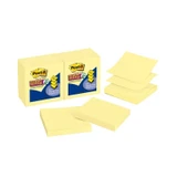 Post-It Super Sticky Pop-up Notes Canary Yellow 76 x 76mm (Pack of 12)