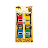 Post-It Flags Red Yellow Green Blue 25 x 43mm Value-Pack & Pen