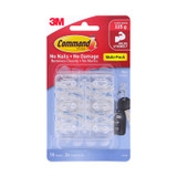 Command™ Clear Medium Hooks 17008CLR – Genuine 3M, 2 Pack