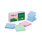 Post-It Greener Pop-up Notes Pastel 76 x 76mm (Pack of 6)