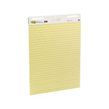 Post-It Lined Easel Pads Canary Yellow 635 x 762mm (Box of 2)