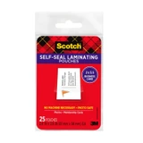 Scotch Self-Sealing Laminating Pouches LS851G Business Card size (Pack of 25, Box of 12)