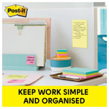 Post-It Lined Notes Canary Yellow 101 x 152mm (Pack of 8)