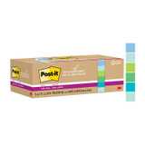 Post-It Super Sticky Recycled Notes Oasis 76 x 76mm (Pack of 12)