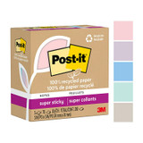 Post-It Super Sticky Recycled Notes Wanderlust 76 x 76mm (Pack of 5, Box of 6)