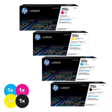 HP 212X Toner Cartridge Bundle - High Yield Black + Standard Colour Pack